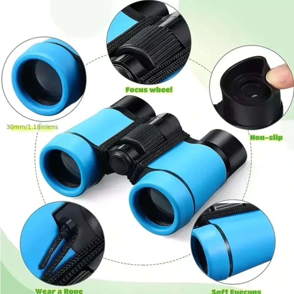 Kid’s Vibrant Pink Binoculars with Black Trim